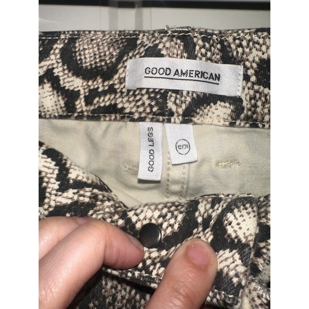 Good American Snake Print Skinny Jeans – Size 12 - Picture 4 of 6